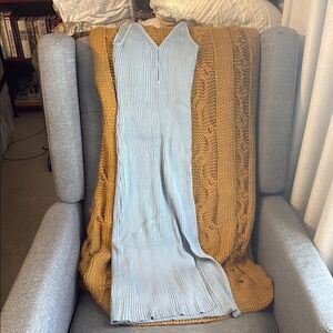 Abercrombie & Fitch Sky Blue Ribbed Dress